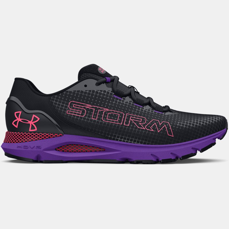 Women's  Under Armour  HOVR™ Sonic 6 Storm Running Shoes Black / Metro Purple / Black 8